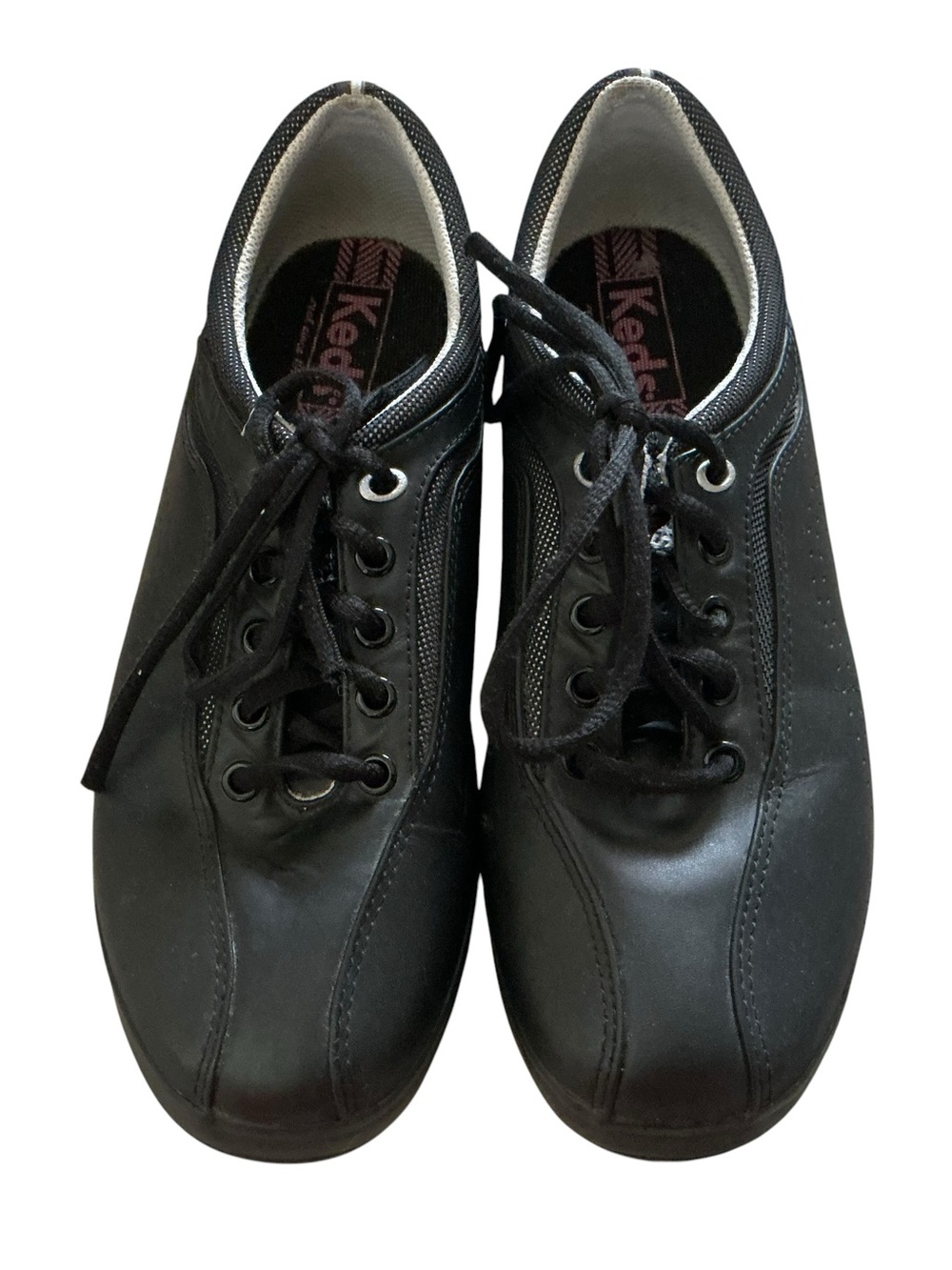 Keds Spirit leather sneakers lace-up old school size 8 black shoes